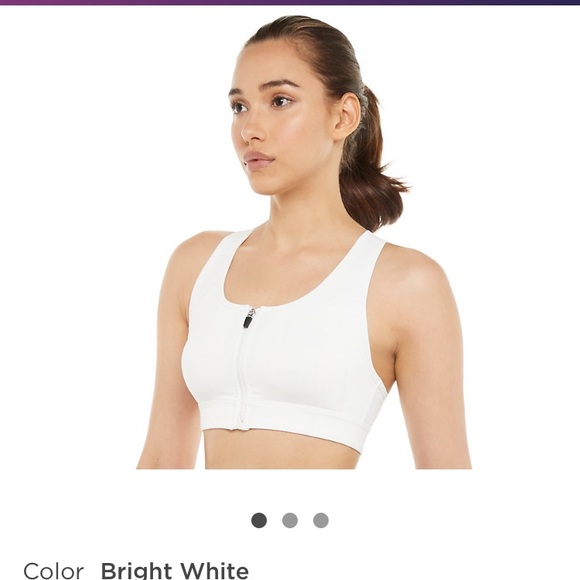 fila zip up sports bra